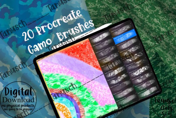 Camouflage Procreate Brush Set: A Versatile Tool for Creative Design