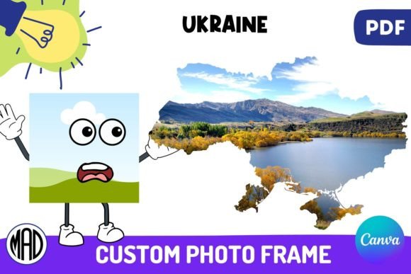 Exploring the Ukraine Map Canva Photo Frame in PDF: A Creative Tool for Designers and Enthusiasts