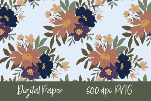 Fall Winter Floral Seamless Pattern – A Versatile Design for Every Use