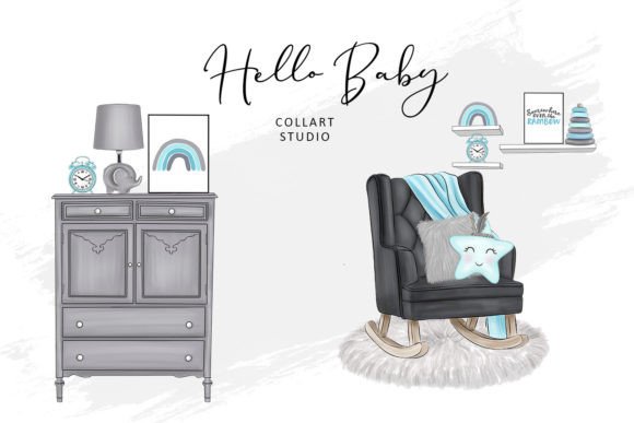 Hand Drawn Mom to Be, Maternity, Pregnancy, Boy Clipart for Creative Projects