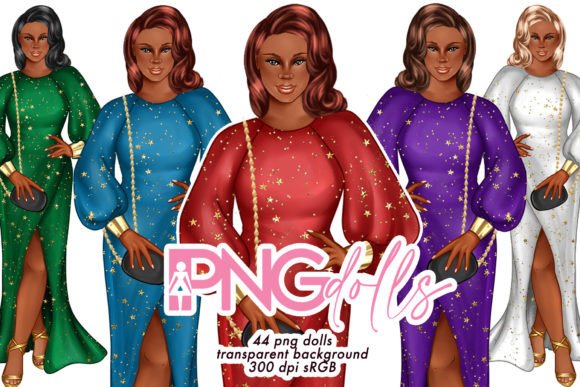 New Year’s Eve Girl Cliparts