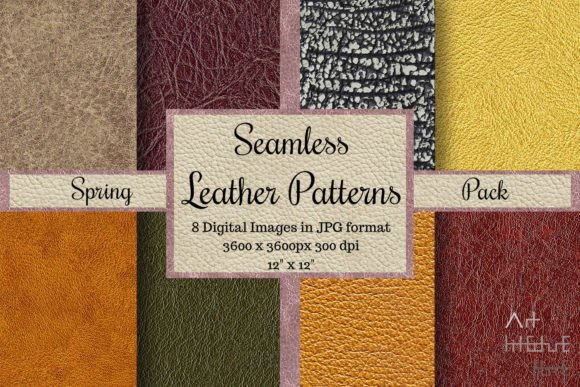 Seamless Leather Textures - Spring Pack: Elevating Design with High-Quality Digital Assets