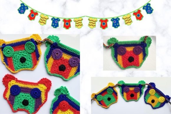 Teddy Bear Crochet Appliqué Bunting DIY: A Creative and Accessible Craft Project