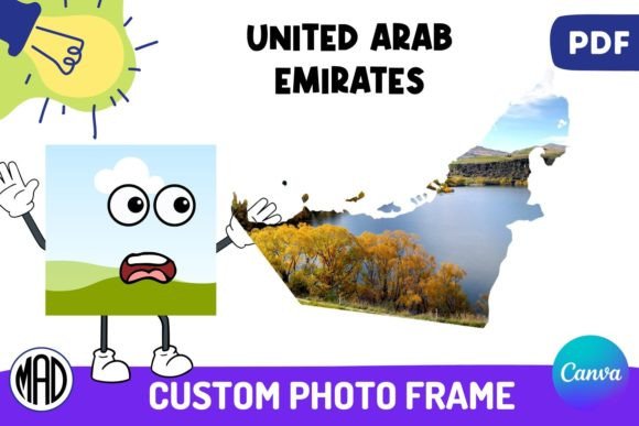 United Arab Emirates Canva Photo Frame
