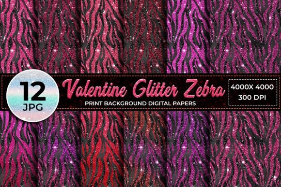 Valentine Glitter Zebra Print Background: A Strategic Tool for Creativity and Branding